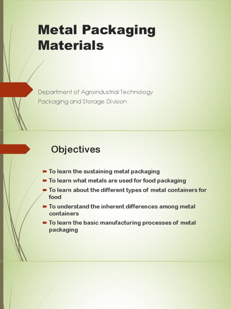 Metal Packaging Materials PDF Recycling Life Cycle Assessment