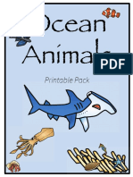 Ocean Animals Printable Pack A