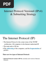 Internet Protocol Version4 (Ipv4) & Subnetting Strategy