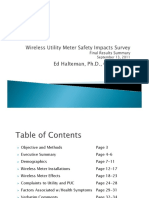 Wireless Utility Meter Safety Impacts Survey Results Final2011