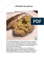 Receta de Risotto de Quinoa