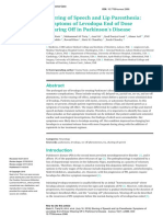 Slurring of Speech and Lip Paresthesia LDOPA