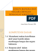 Membangun Bangsa Dan Negara Dengan Semangat Kristiani