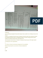 Of Employees in The Organization,: 23. If There Is Fraud Involving Top Management, The Probability