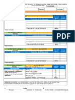 Formato Hoja de Actividades