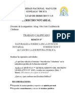 Sesión 07 Naturaleza Jurídica de La Función Notarial Jurisdicción y Alcances. La Escritura Publica.