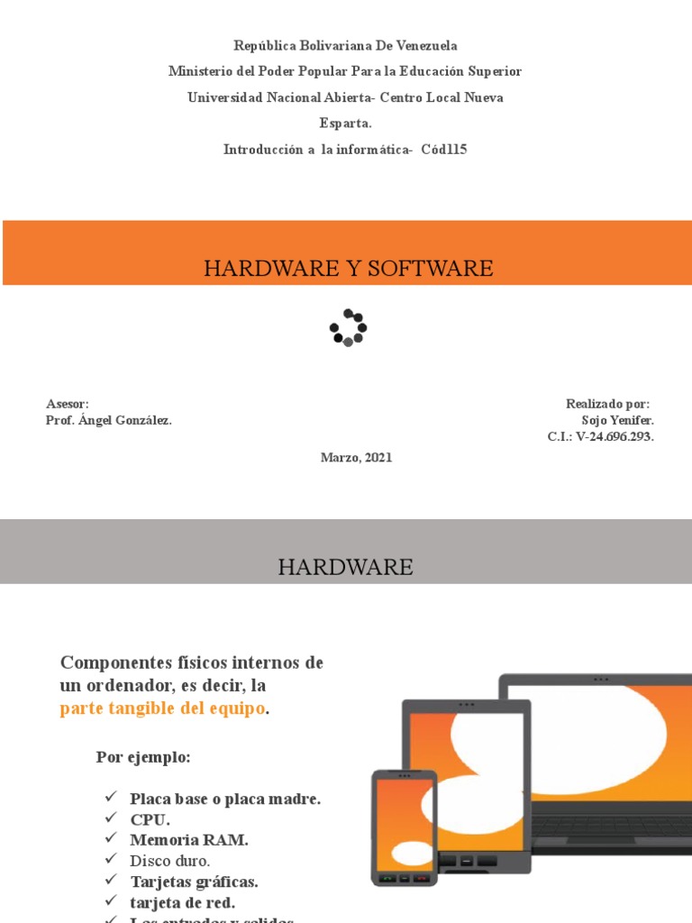 Hardware y Software: Conceptos Clave | PDF | Hardware de la computadora ...