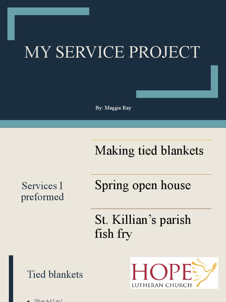 Service Project Presentation | PDF | Lifestyle