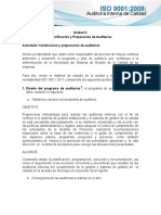 Actividad de Aprendizaje Unidad 2 - Planeacion y Programacion de Auditorias