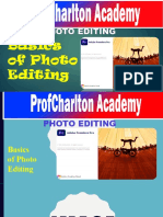 Intro To Photo Editing Using Adobe Photoshop by ProfCharlton