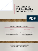 Unitatea Si Pluralitatea de Infractiuni