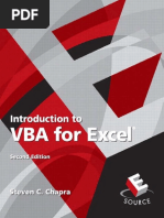 (E Source) Chapra, Steven C - Introduction To VBA For Excel (2009 - 2010, Pearson - Prentice Hall) - Libgen - Li