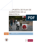 PLAN DE MARKETING - Bibliotecas