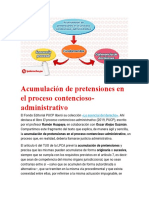 Acumulación de Pretensiones en El Proceso Contencioso