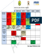 Horario de Clases A Distancia - Unidad 0 - Semana 2