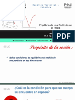 Presentacion Semana 1 - Sesion 2 - Equilibrio de Una Particula en El Plano Virtual