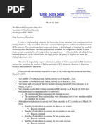 Carta de Marco Rubio Al Secretario de Defensa de EEUU