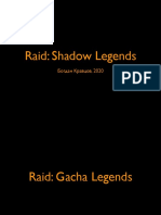RAID Shadow Legends – Game Design Analytics