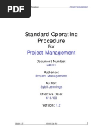 Download Project Management Standard Operating Procedures by maya SN50015857 doc pdf