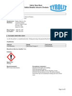 Safety Data Sheet Vitrified Bonded Abrasive Products: Page 1 of 5