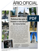 Prefeitura faz limpeza de monumentos no Rio