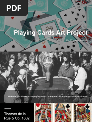 playing cards art project