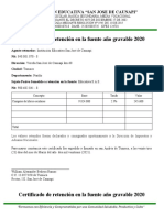 Certificado de Retencion en La Fuente para Empresas