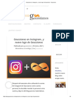Gaussianos en Instagram... y Nuevo Logo de Gaussianos - Gaussianos