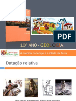 G5 - A Medida Do Tempo e A Idade Da Terra (Datação Relativa)