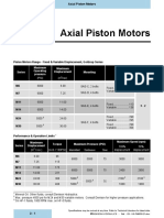 Axial Piston Motors: Piston Motors Range - Fixed & Variable Displacement, Goldcup Series