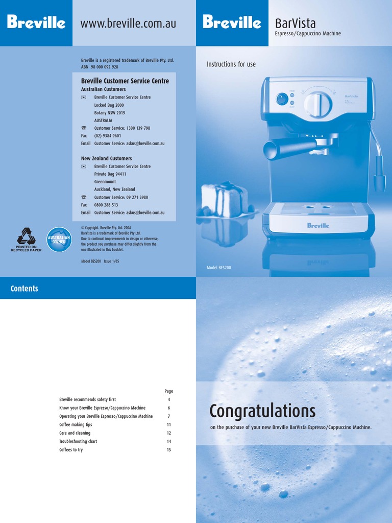 Coffee machine instructions Coffee Drink Free 30day Trial Scribd