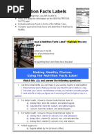 Nutrition Facts Labels