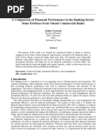 Download A Comparison of Financial Performance in the Banking Sector by andoraph SN50017316 doc pdf