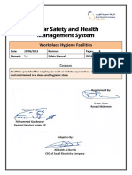 SEC Standards - 1.4 - 5-Star Safety and Health Management System - Workplace Hygiene Facilities