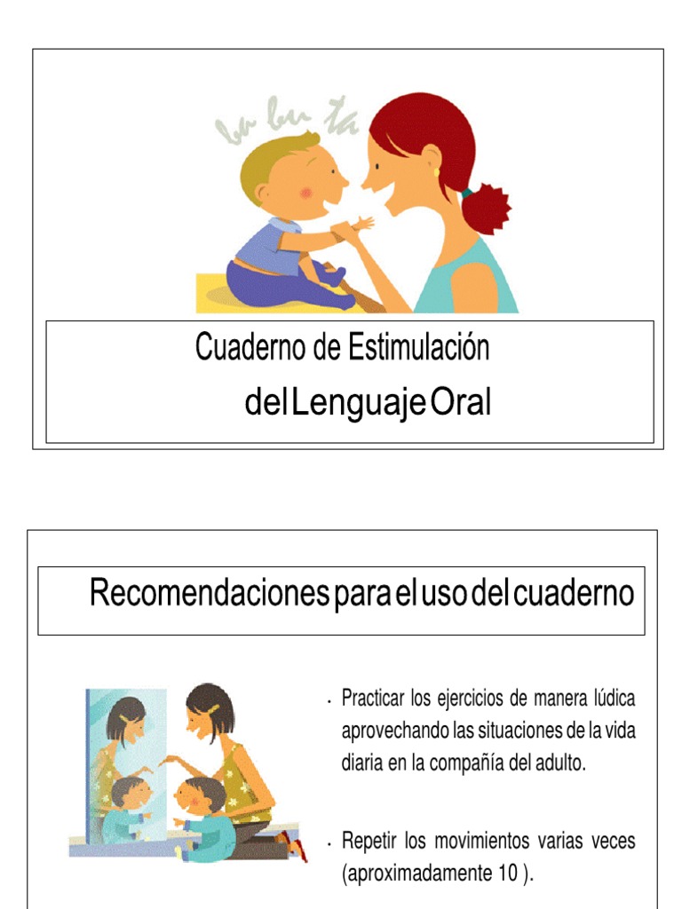 Cuaderno de Estimulación del Lenguaje | PDF | Artes del Lenguaje y ...