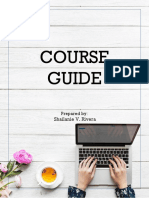 College and Advanced Algebra Course Guide