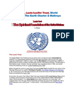 The UN, Lucis Trust, World Goodwill, Earth Charter, Maitreya