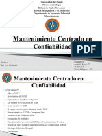 Mantenimiento Centrado en Confiabilidad