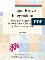 Terapia Breve Integradora Enfoques Cognitivo Psicodinamico Humanista y Neuroconductual