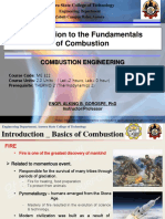 ME 322 - Combustion Engineering - Introduction To The Fundamentals of Combustion