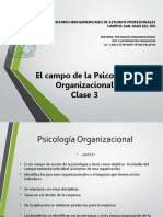 El Campo de La Psicología Organizacional Clase 3