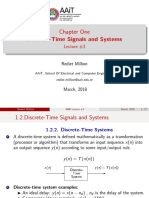Chapter One Discrete-Time Signals and Systems: Lecture #3