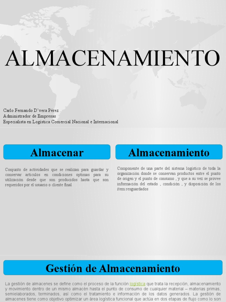 Gestión y Tipos de Almacenamiento Eficiente | PDF | Almacén | Logística