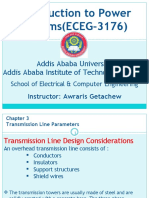 Introduction To Power Systems (Eceg-3176) : Addis Ababa University Addis Ababa Institute of Technology (Aait)