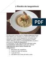 Receta de Risotto de Langostinos