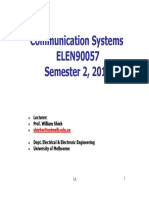 Communication Systems ELEN90057 Semester 2, 201 9