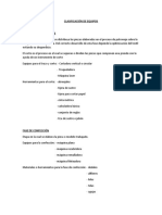 Clasificación de Equipos