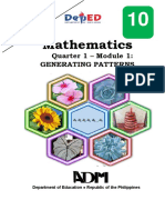 Math10 Q1 Module-1 Generating-Patterns