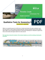 Qualitative Tests for Assessing Water Quality