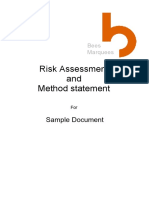 19595098 Sample Risk Assessment